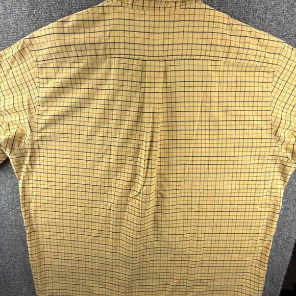 Brooks Brothers Oxford Cloth Button Down Yellow Check XL Non Iron Supima Cotton - Picture 11 of 16